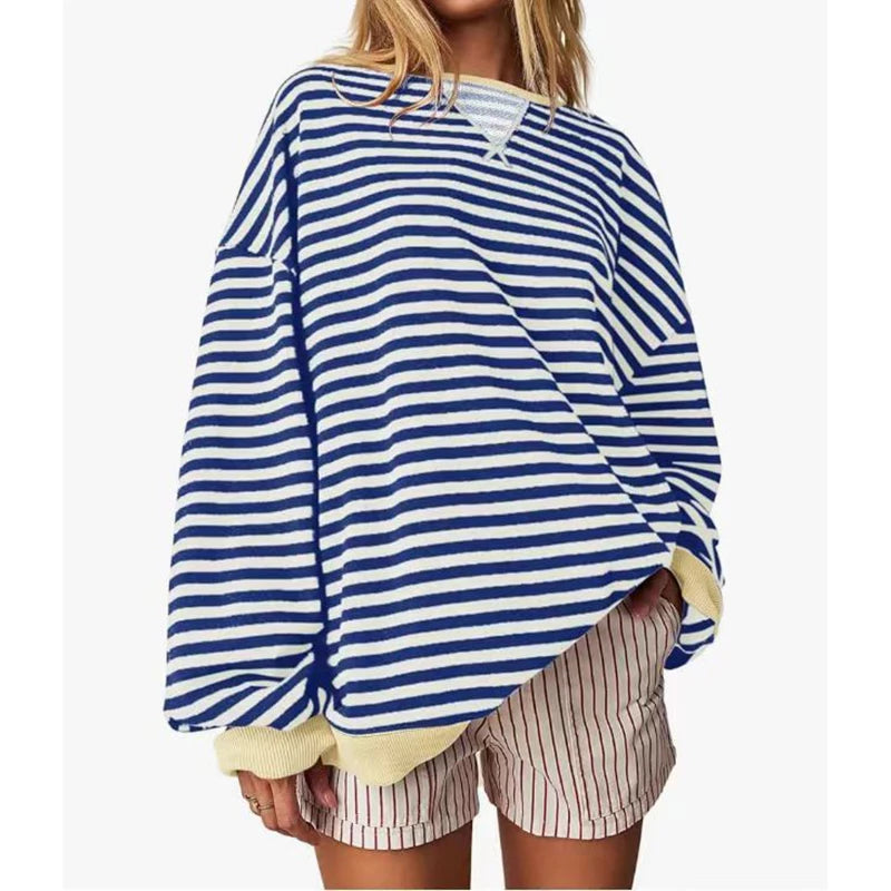 MARIA - STRIPED OVERSIZED SWEATER