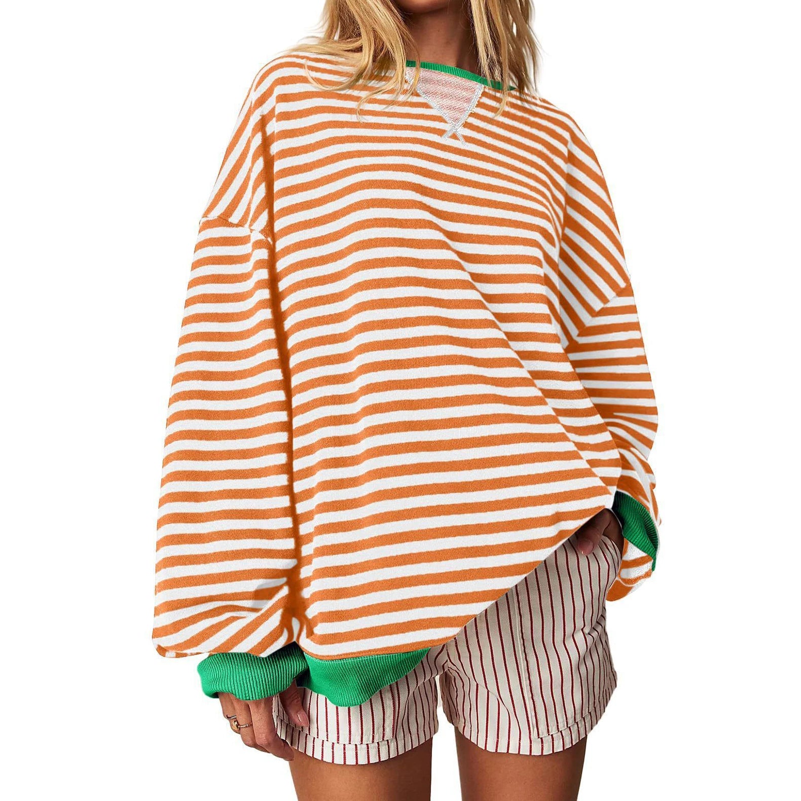 MARIA - STRIPED OVERSIZED SWEATER