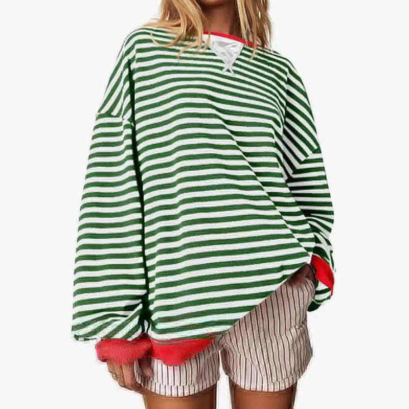 MARIA - STRIPED OVERSIZED SWEATER