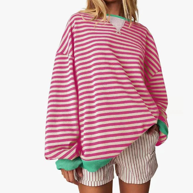 MARIA - STRIPED OVERSIZED SWEATER