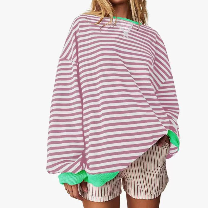 MARIA - STRIPED OVERSIZED SWEATER